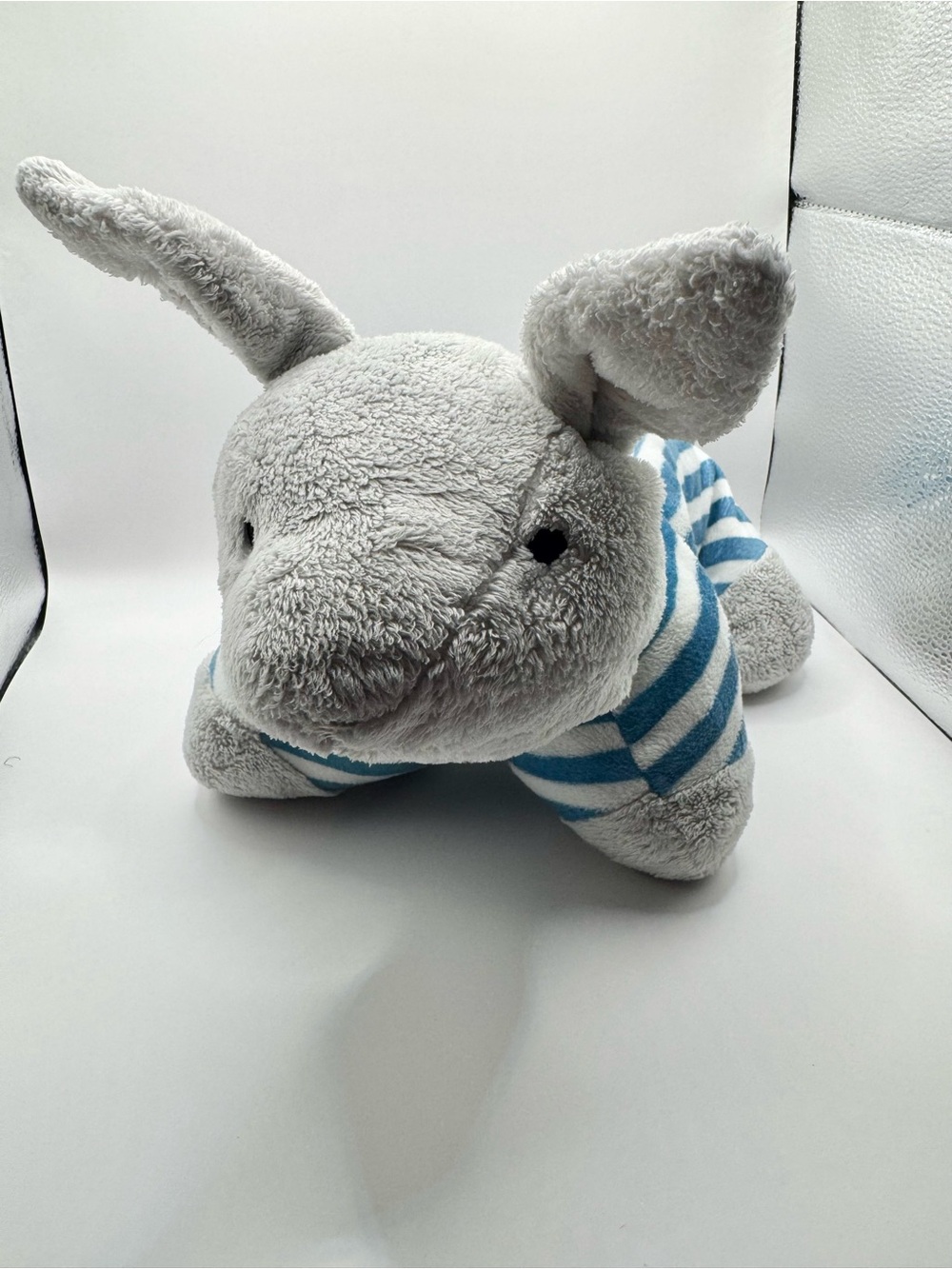 Vintage Goodnight Moon Book Bunny Striped PJs Book Plush Pillow Pet 1973 Nursery